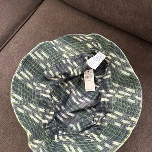 Aerie Green and White Patterned Hat